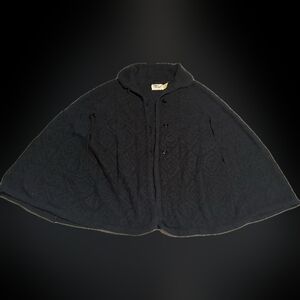 Vintage Womens Black Cape